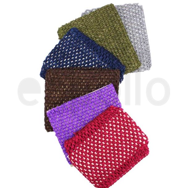 Net Type Wide Headband Assorted Colours-16 x 14cm