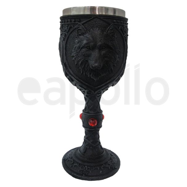 Night Wolf Goblet - 19.5cm