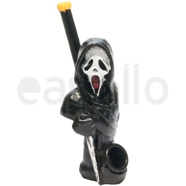 Novelty Wooden Pipe - "Screamer" (13cm)