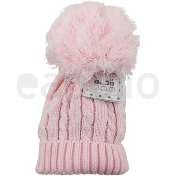 Nursery Time Babies Bobble Hat -Pink