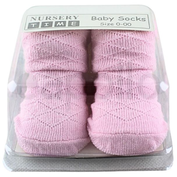 Nursery Time Baby Diamond Patterned Socks
