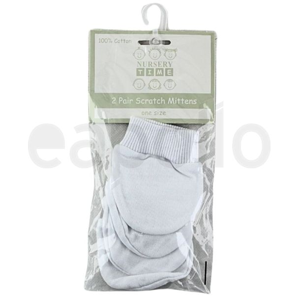 Nursery Time Baby Scratch Mittens (2 Pack)