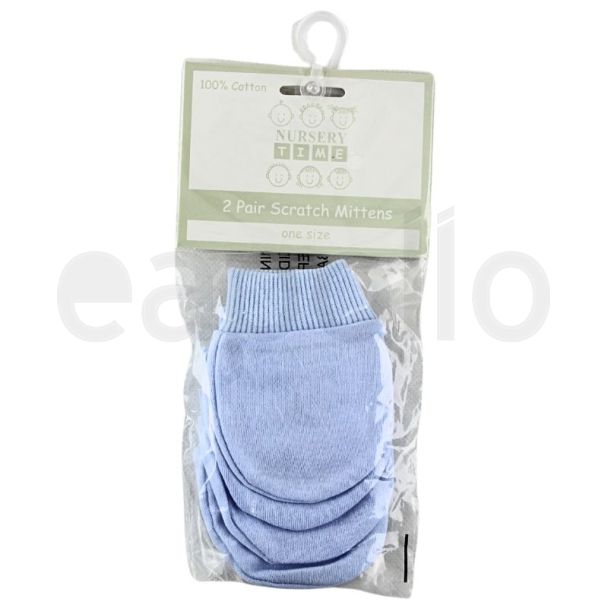 Nursery Time Baby Scratch Mittens (2 Pack)