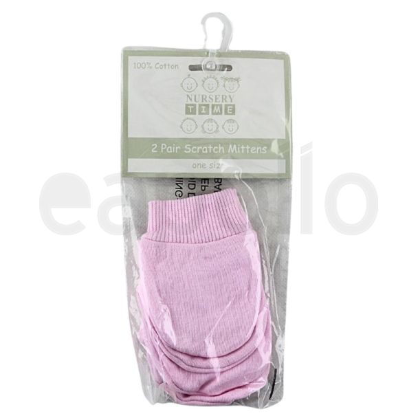 Nursery Time Baby Scratch Mittens (2 Pack)