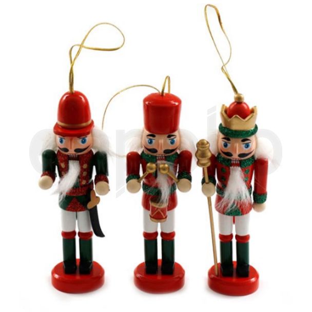 Wholesale Nutcracker Tree Decoration - 12cm (Assorted) 