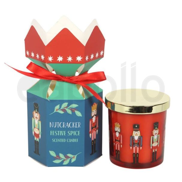 Nutcracker Festive Spice Candle - 8cm 