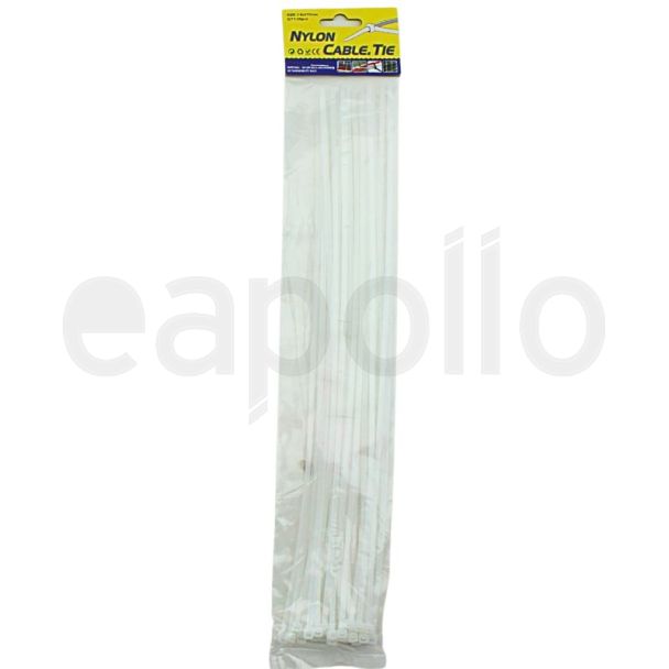 Nylon Cable Ties 3.6 x 370mm - White