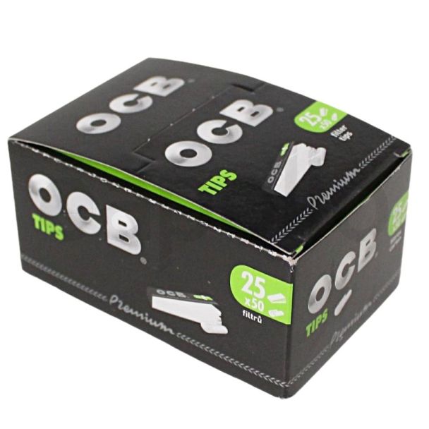 OCB Premium Black Perforated Filter Tips 