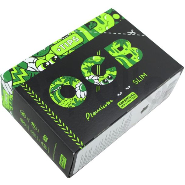 OCB Premium Slim Rolling Papers + Filter Tips (420 Special) 