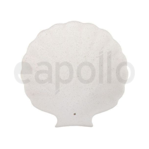Off White Scallop Shell Ceramic Incense Stick Holder