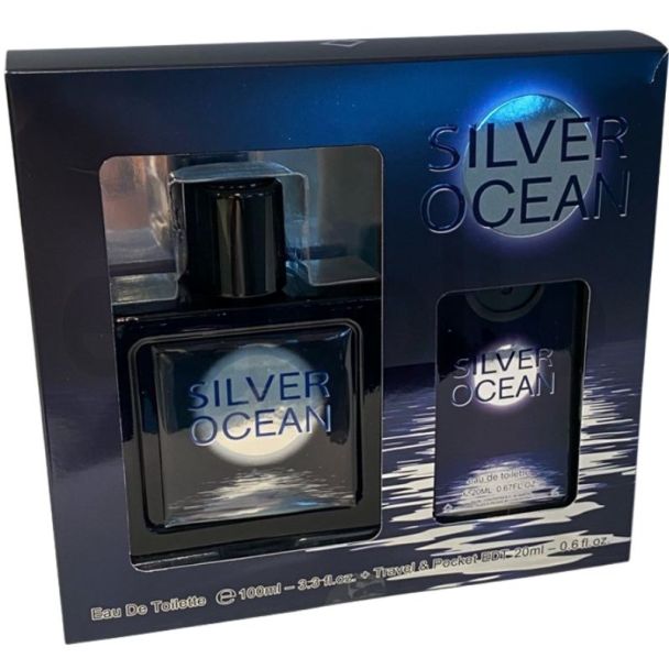 Omerta Men's 2pcs Perfume Gift Set - Silver Ocean