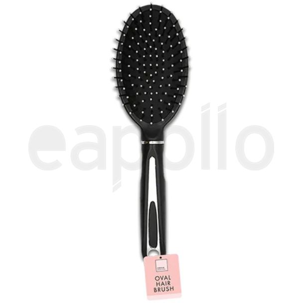 Oval Hair Brush - Black