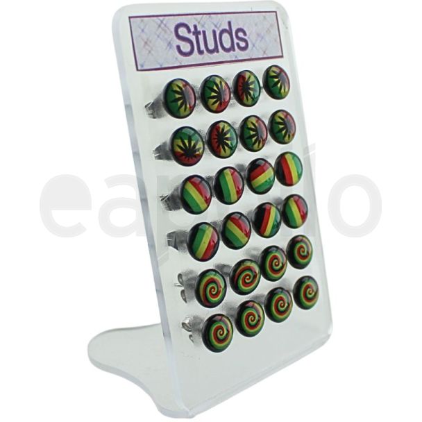 Pan-African Design Stud Earrings – Assorted Designs