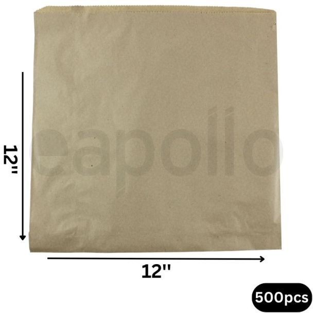 Wholesale Brown Kraft Paper Flat Bag