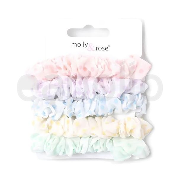 Pastel Polka Dot Small Hair Scrunchies