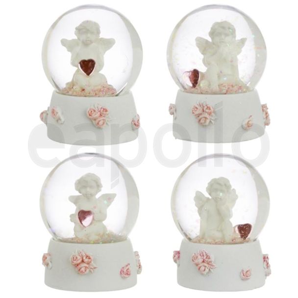 Wholesale Peace of Heaven Sweet Dreams Cherub Snow Globe Water ball - Assorted 