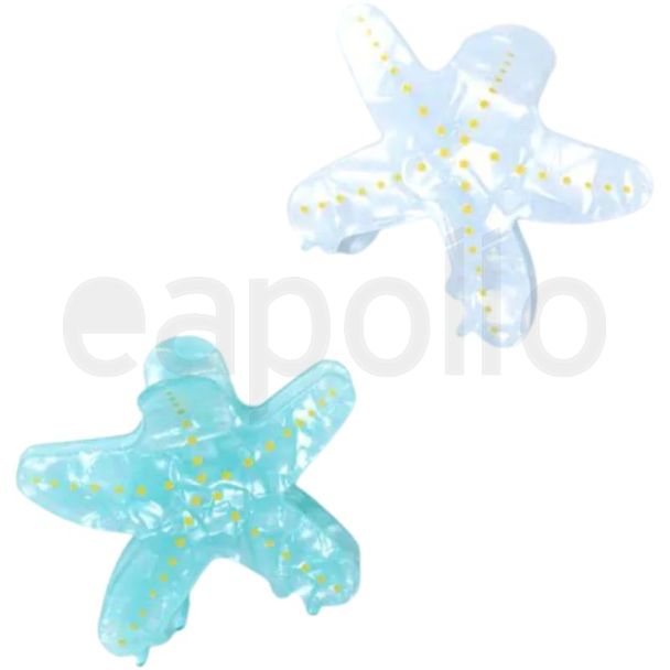 Pearlescent Starfish Shaped Hair Clamp (7.5cm)