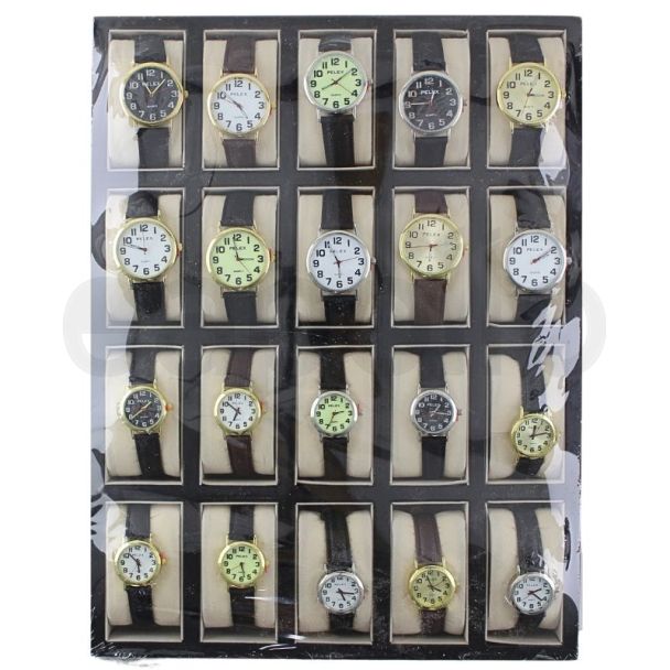 Pelex Ladies & Unisex Leather Bracelet Watches 