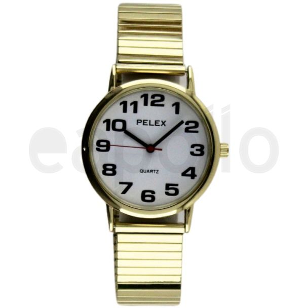 Pelex Men's Metal Expander Strap - Gold 