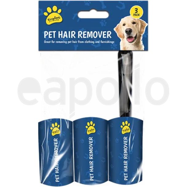 Pet Hair Roller with Refills – 3 Rolls
