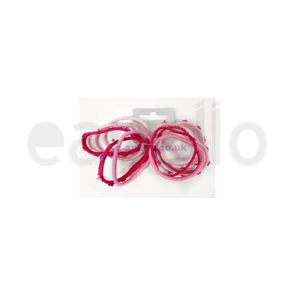 Sequin Flowers Elastics (Pink Assortment)