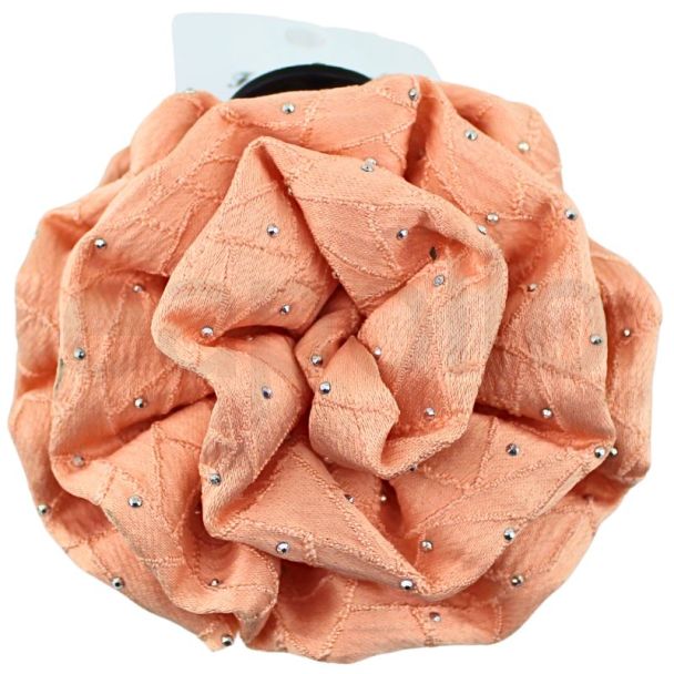 Pink Fabric Flower Hair Clamp - 8cm