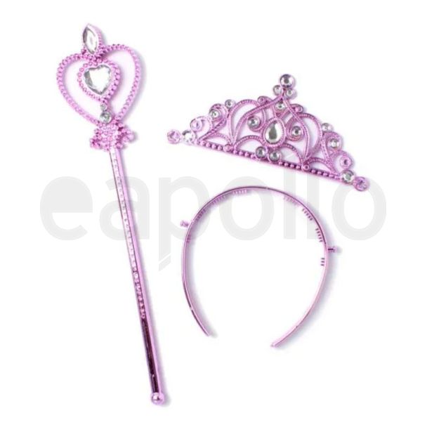 Pink Princess Wand and Tiara Set