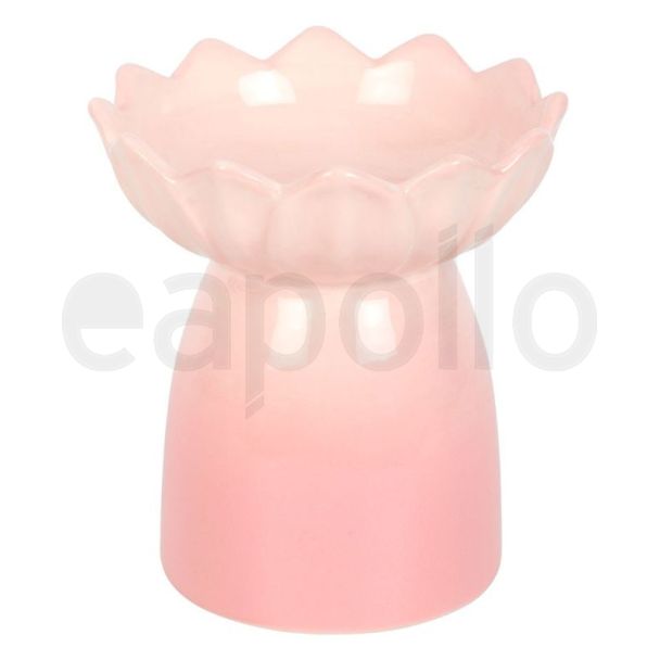 Pink Water Lily Oil Burner and Wax Warmer