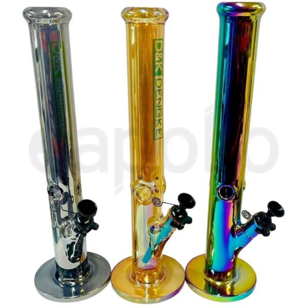 Plain Design Glass Waterpipe (16.5 inch)- Assorted
