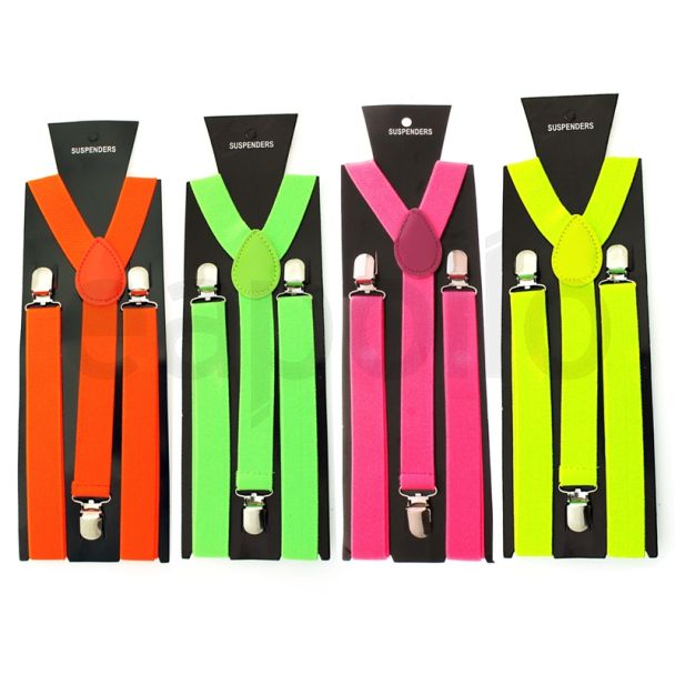 Plain Fashion Braces Assorted Colours (25mm)