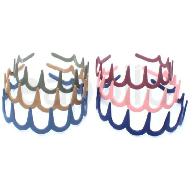Plastic Sharks Tooth Shape Aliceband- Assorted Colours