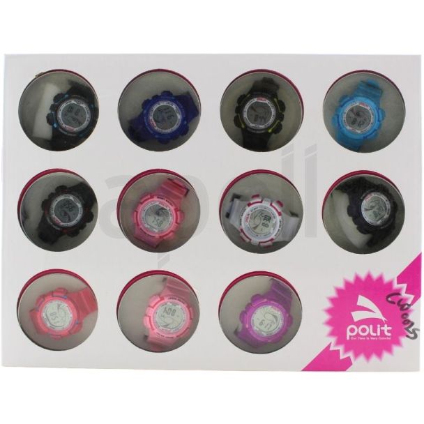 Polit Children Silicone Strap Watches - Assorted Designs