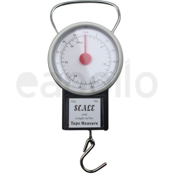Portable Baggage Scale with Integrated Tape Measure – (35kg Capacity)