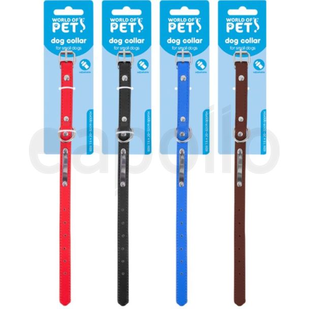 Pu Dog Collar Small- Assorted 