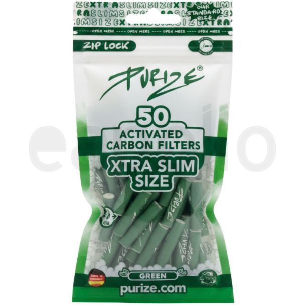 Purize Super Slim Filter Tips - Green (50pcs x 6mm)