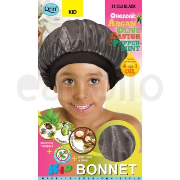 Qfitt Kid Organic Bonnet - Black