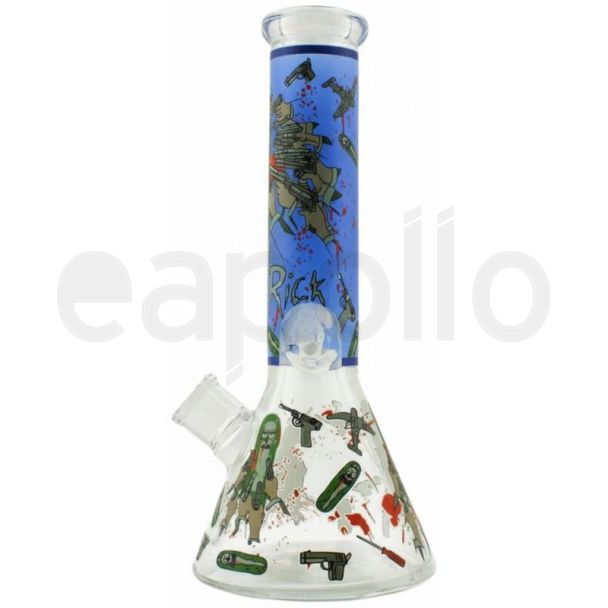 R & M Design Glass Waterpipe - Assorted (12.5 inch)