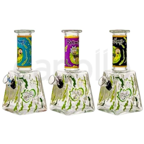 R & M Design Mini Glass Waterpipe- Assorted (6inch)