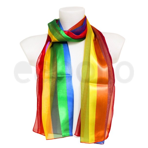 Rainbow Flag Design Satin Scarf