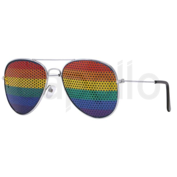 Rainbow Pride Aviator Glasses