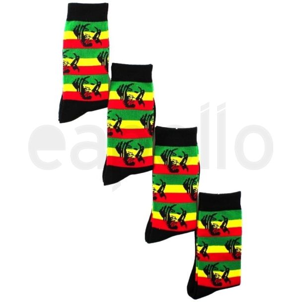 Rasta Man Design Long Hose Socks