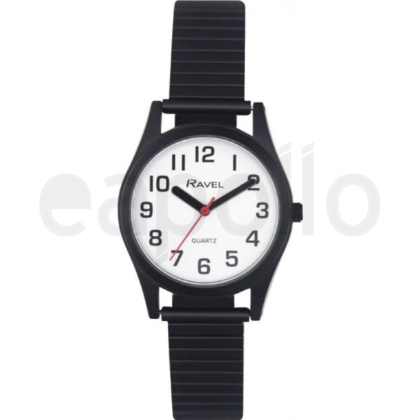 Ravel Ladies Classic Bracelet Watch - Black & White