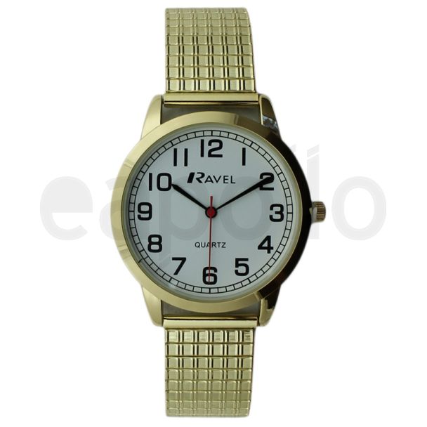 Ravel Mens Metal Expander Classic Fashion Watch - Gold