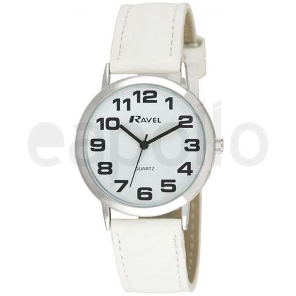 Ravel Men's Round Classic Watch - White
