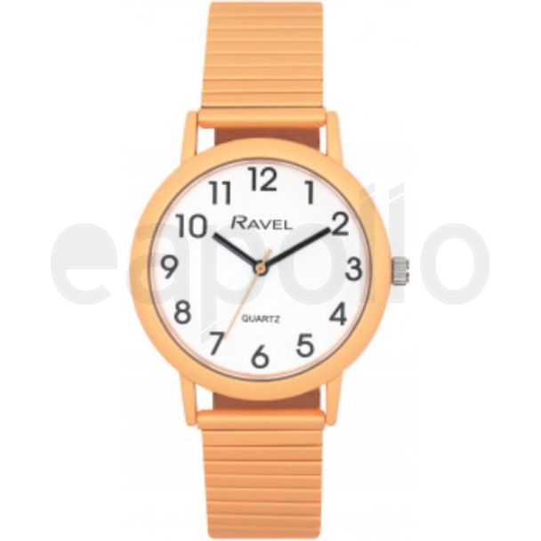 Ravel Unisex Expander Bracelet Watch - Pastel Persimmon