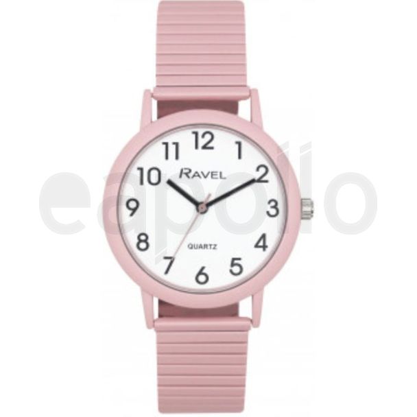Ravel Unisex Expander Bracelet Watch - Pastel Pink