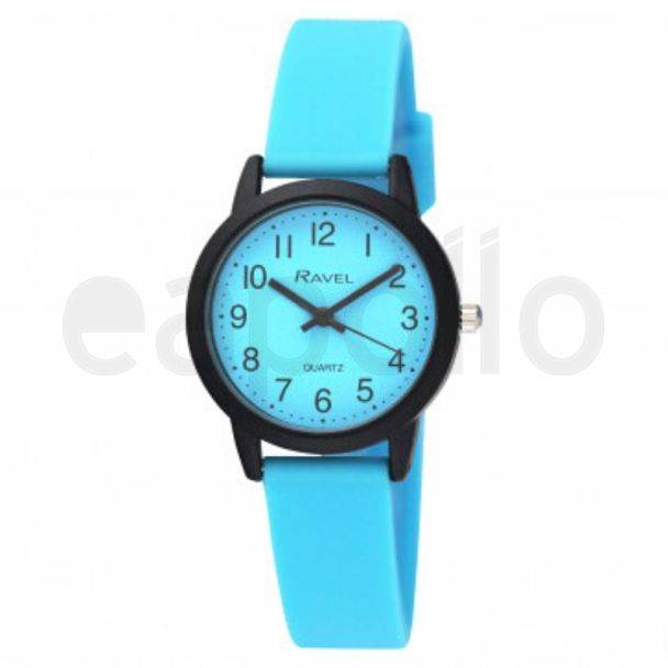 Ravel Ladies Silicone Strap Watch - Blue 