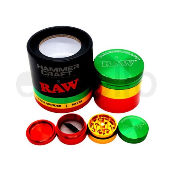 RAW X HAMMERCRAFT Aluminum Handmuller (Large) - Rasta