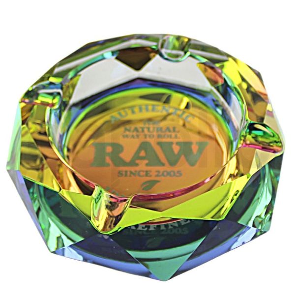 RAW Rainbow Glass Ashtray 
