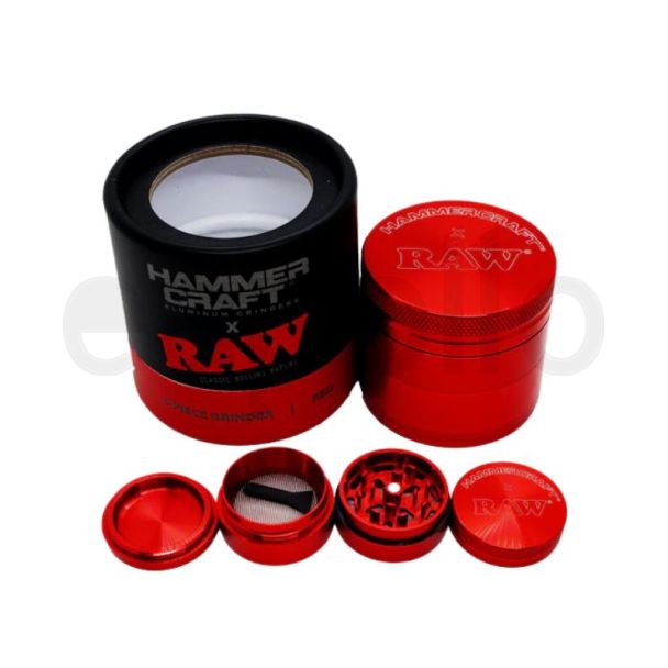 RAW X HAMMERCRAFT Aluminium Handmuller (Large) - Red